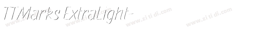 TTMarks ExtraLight字体转换